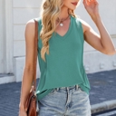  V neck Sleeveless Tank Tops