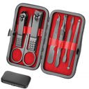  Manicure Set Manicure Pedicure Kit Nail Grooming Kit for Men, 7 in 1 Travel Nail Kit Men Nail Clipper Set for Fingernail Toenail - Black