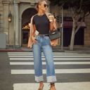  Wide Leg Jeans for Women Trendy High Waisted Jeans Rolled Denim Pants