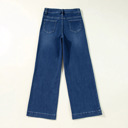  Sail Blue Wide Leg Pocketed High Waist Jeans