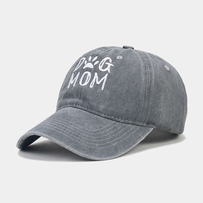 Dog Mom Embroidered Baseball Cap For Man And Women