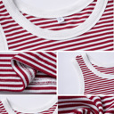  Crewneck Racerback Stripes Crop Tank Tops