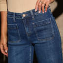  Wide Leg Pocketed High Waist Jeans