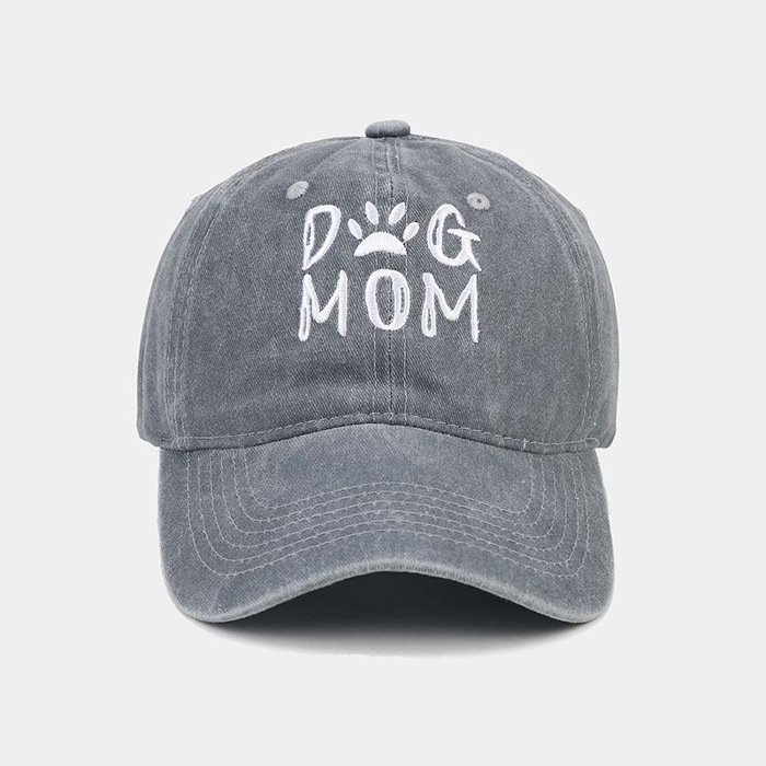 Dog Mom Embroidered Baseball Cap For Man And Women