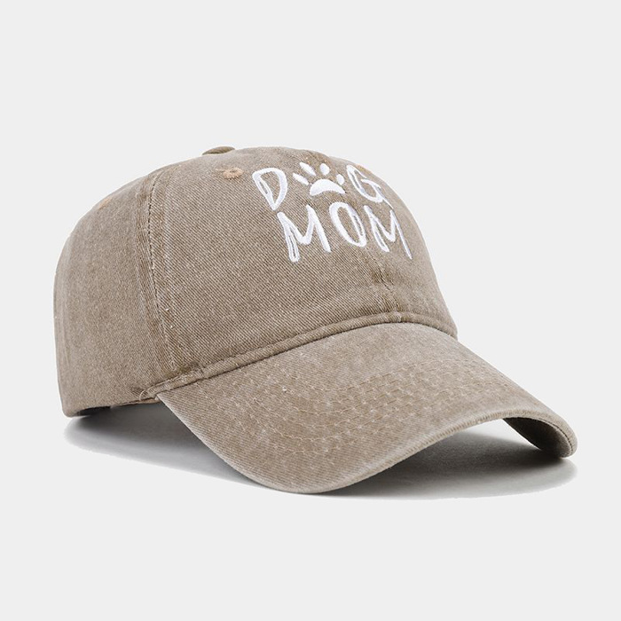 Dog Mom Embroidered Baseball Cap For Man And Women