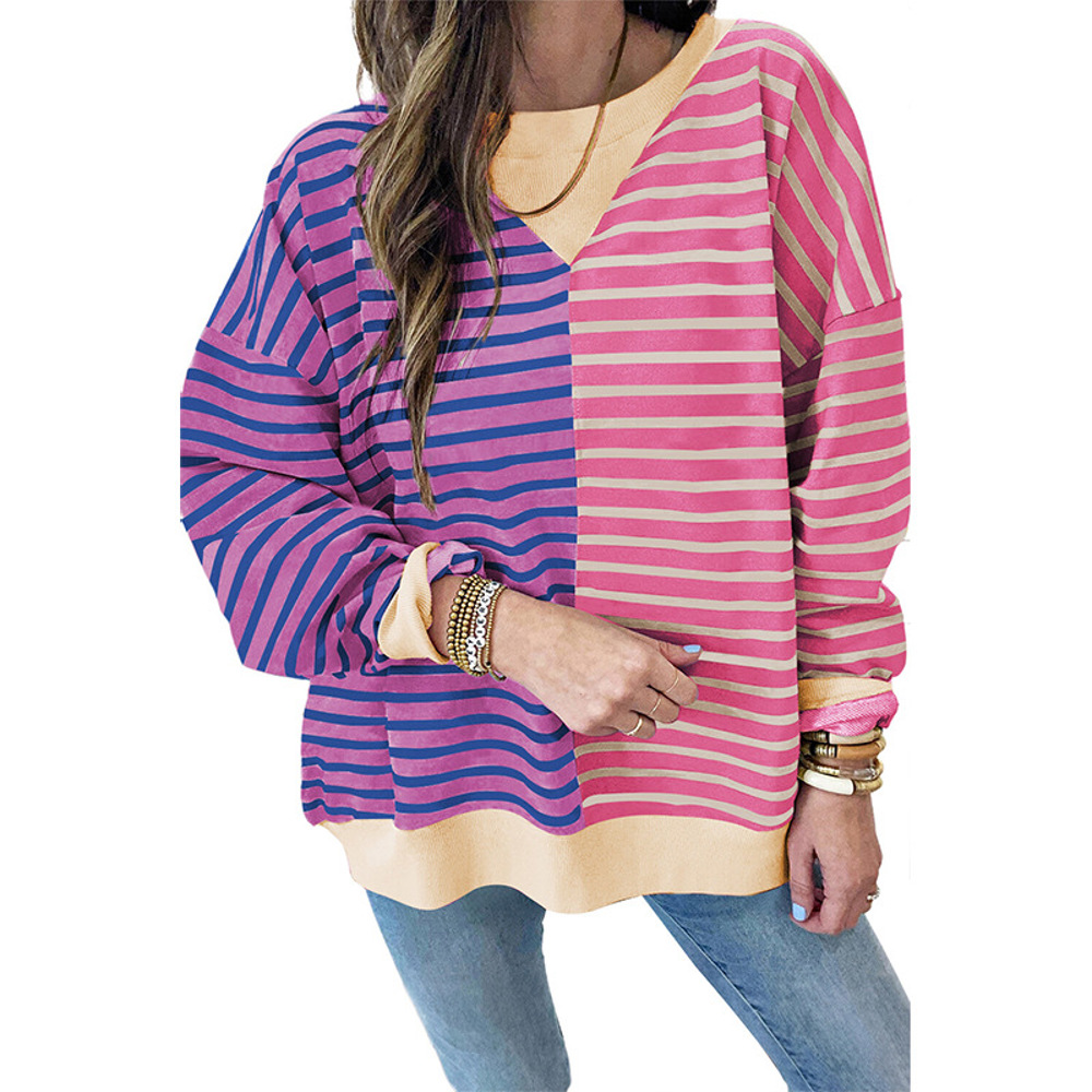 Colorblock Drop Shoulder Oversize Sweatshirt