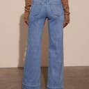  Wide Leg Pocketed High Waist Jeans