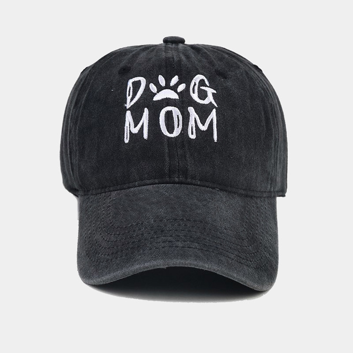 Dog Mom Embroidered Baseball Cap For Man And Women