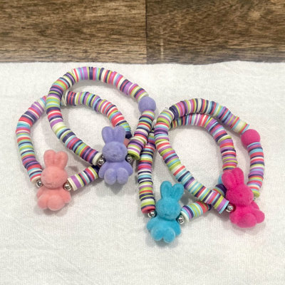 Bunny Rainbow Bracelets for Kid's Easter Baskets