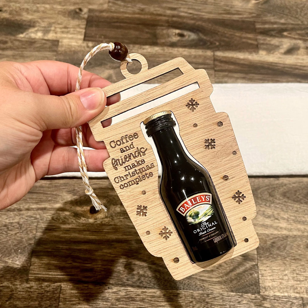 Coffee Shooter Holder Friendship Christmas Ornament