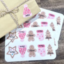  Personalized Gingerbread Christmas Gift Tag Stickers