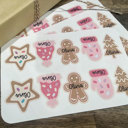  Personalized Gingerbread Christmas Gift Tag Stickers