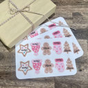  Personalized Gingerbread Christmas Gift Tag Stickers