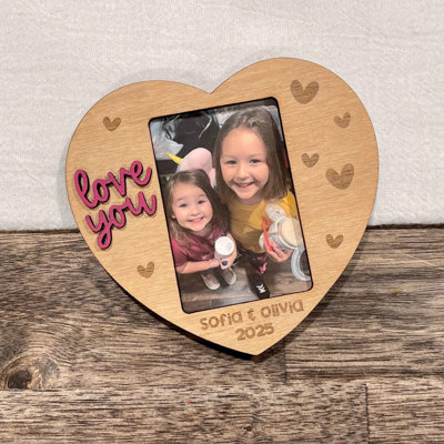 Heart Photo Frame Magnet Valentine's Day Gift