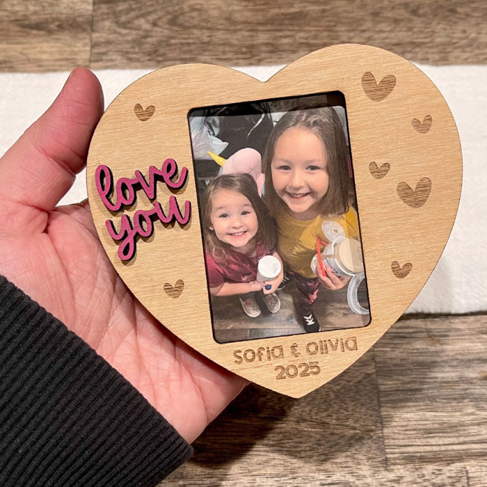 Heart Photo Frame Magnet Valentine's Day Gift