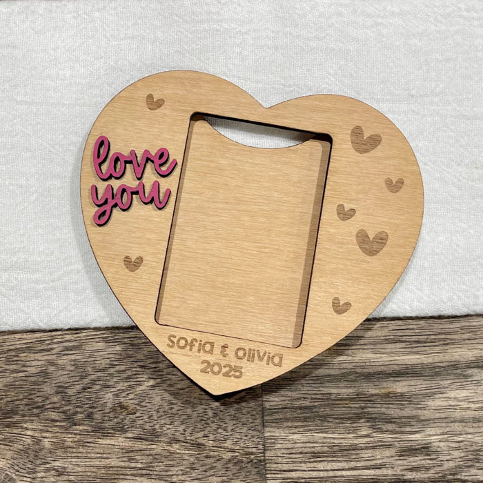 Heart Photo Frame Magnet Valentine's Day Gift