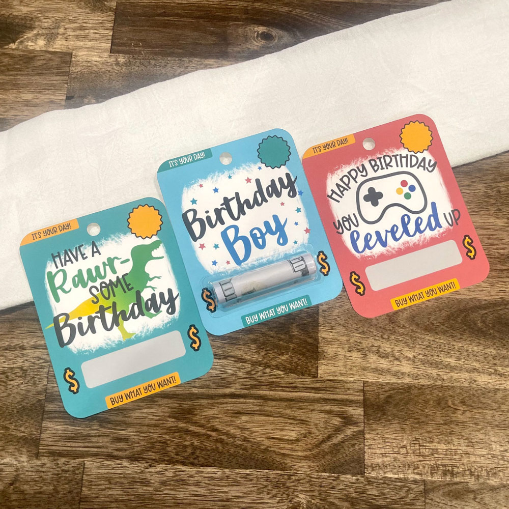 Birthday Boy Money Cards - Birthday Gift for Giving Cash