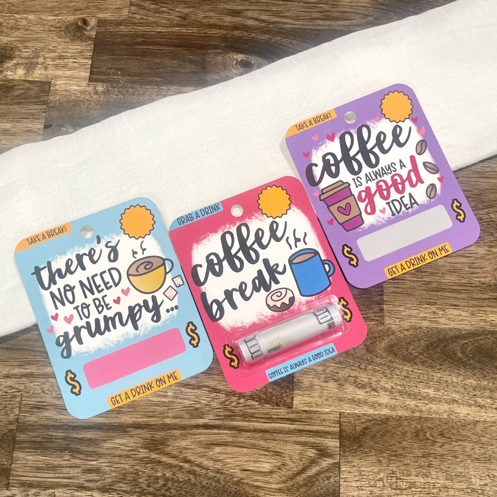 Coffee Money Cards - Thank You Gift for Giving Cash