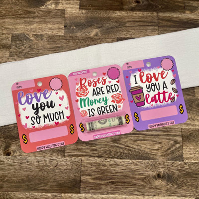 Valentine's Day Money Cards - Gift for Giving Cash 