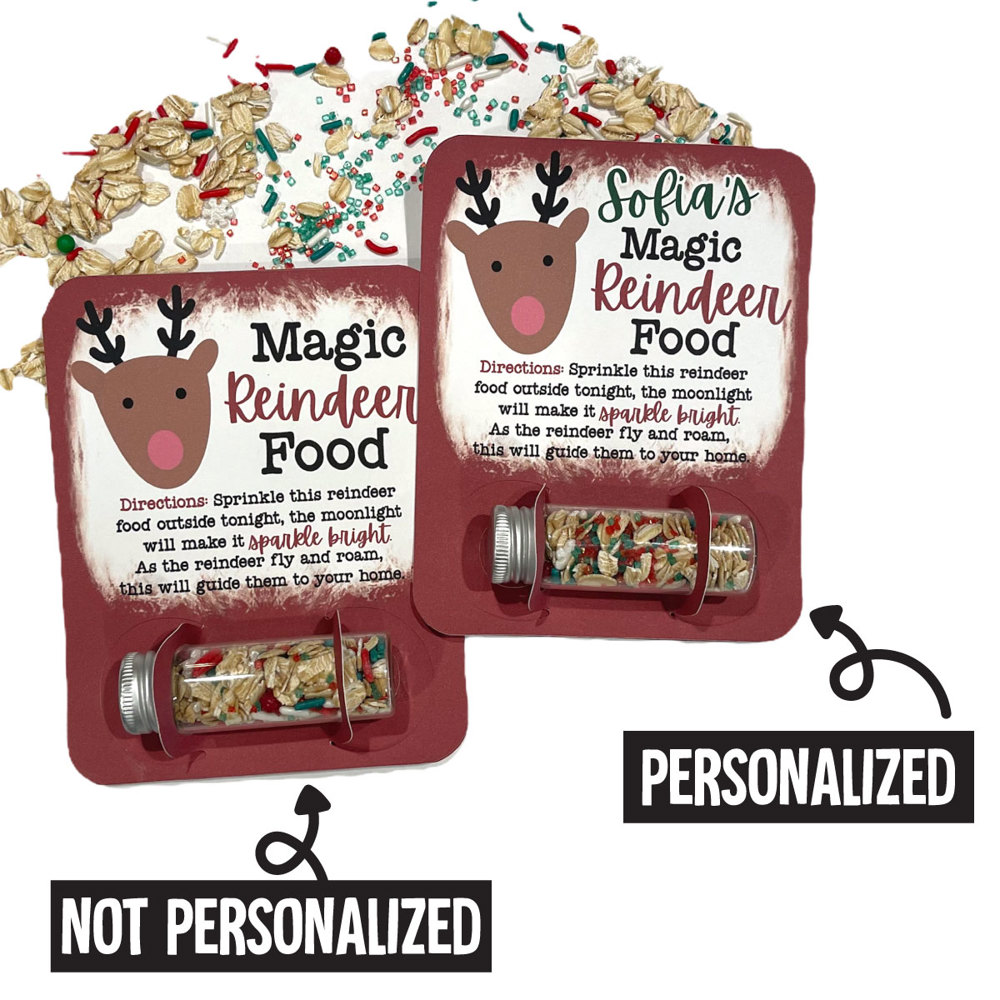 Personalized Reindeer Food for Christmas Eve