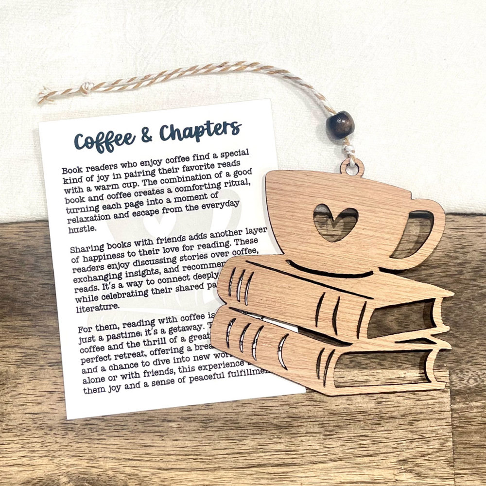 Coffee and Chapters - Book Club Story Card Ornament