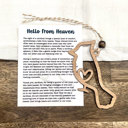  Hello from Heaven - Sympathy Story Card Ornament Gift