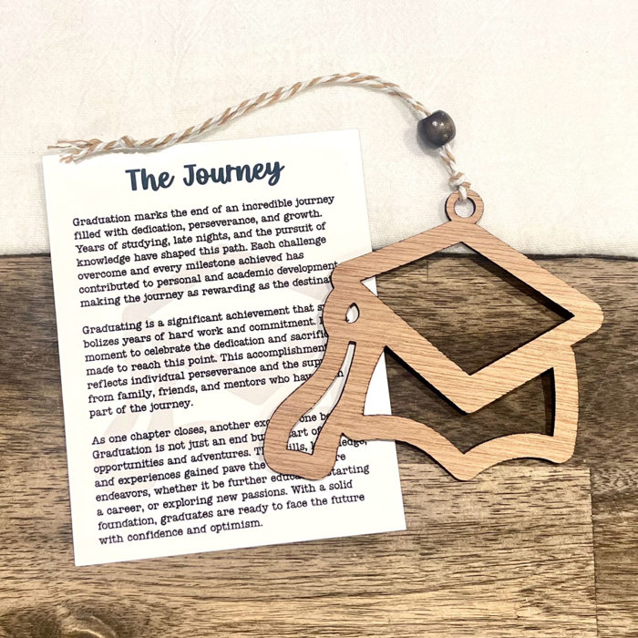 The Journey - Graduation Story Card Ornament Gift 