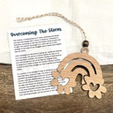  Overcoming The Storm - Rainbow Story Card Ornament Gift