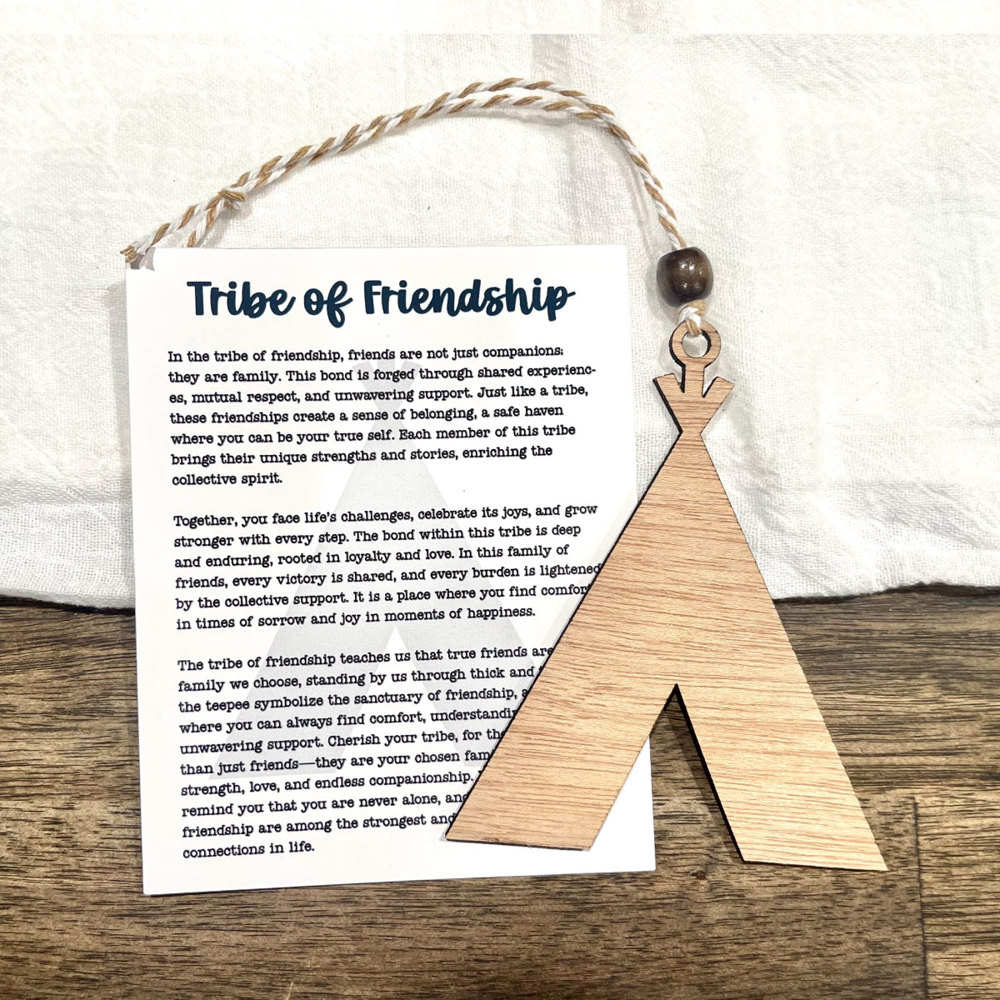 The Tribe of Friendship - Friend Story Card Ornament Gift