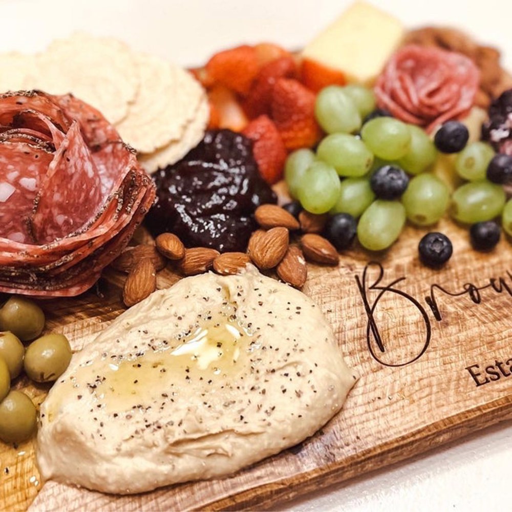 Extra Large Rustic Charcuterie Board - Engraved