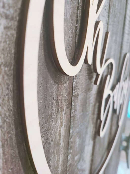 A little wildflower is on the way Wooden Sign