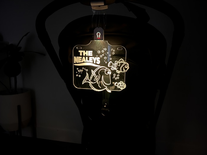 Personalized Stroller Light Up Sign