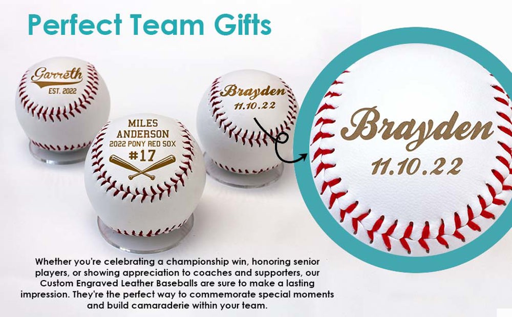 Personalized Leather Baseballs