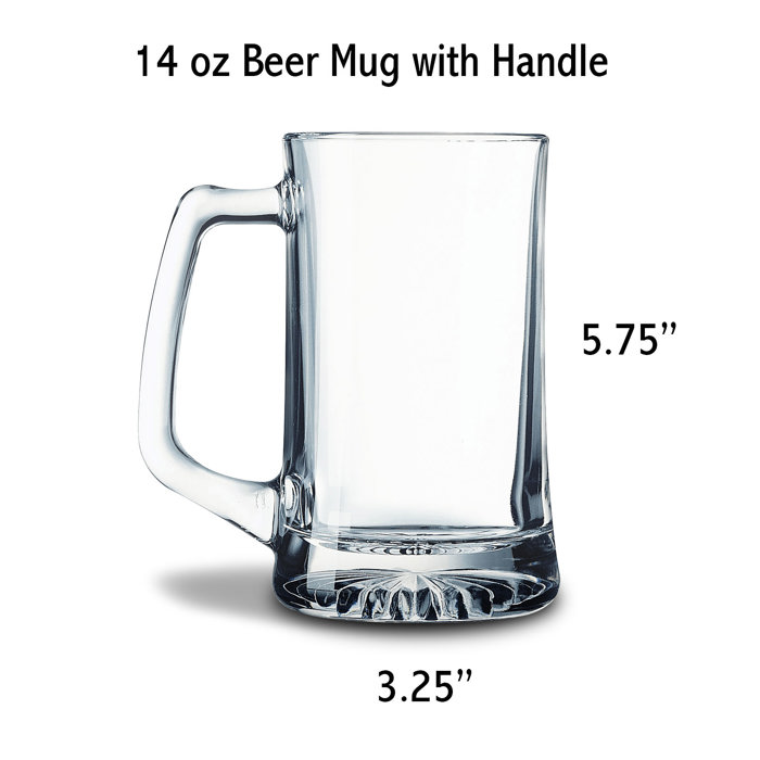 Personalized Glass Beer Stein