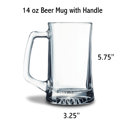  Personalized Glass Beer Stein