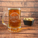  Personalized Glass Beer Stein