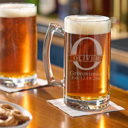  Personalized Glass Beer Stein