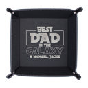 Best DAD In the Galaxy Personalized Leather Tray Tray