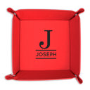 Joseph Personalized Leather Tray Tray