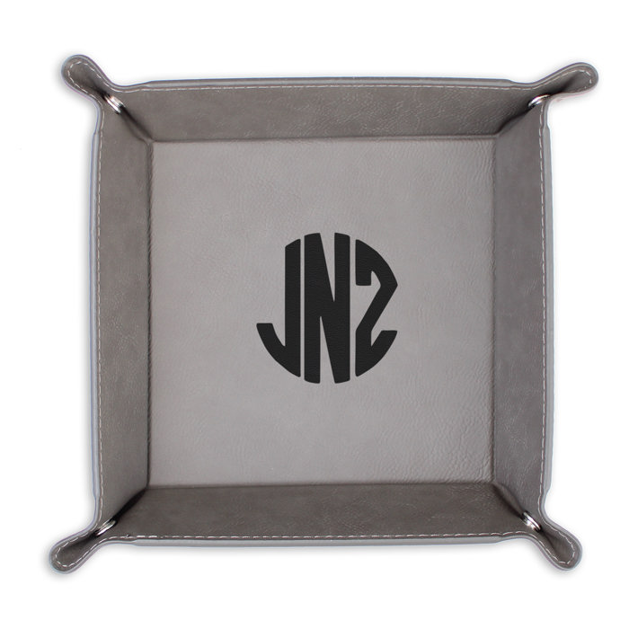 Personalized Leather Tray for Dad