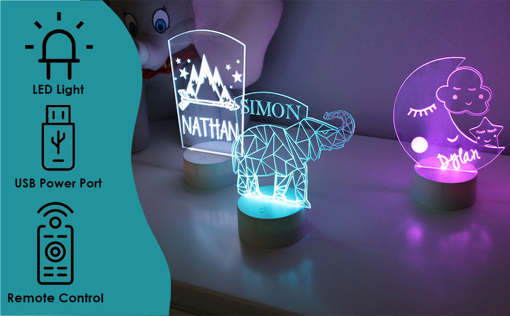 Personalized Kid's Night Light