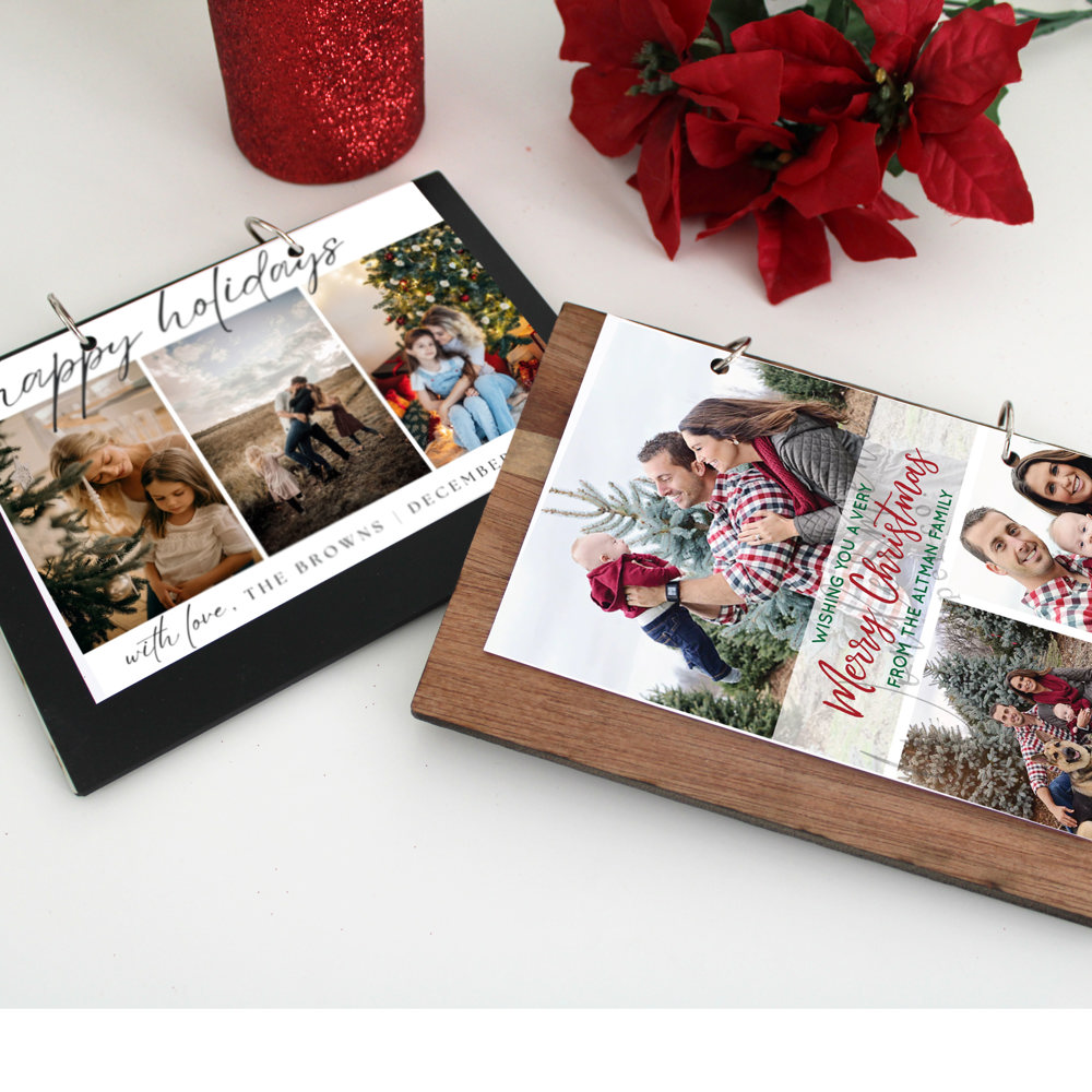 Personalized Cards of Christmas Past Card Book