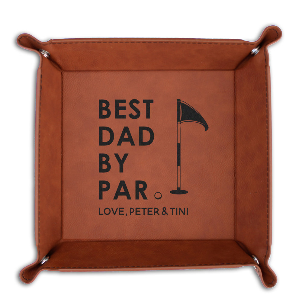 Personalized Leather Tray Tray