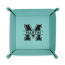 Martin Personalized Leather Tray Tray