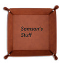 Samson Personalized Leather Tray Tray