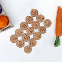  Wood Easter Hunt Token Prize  | Set of 15