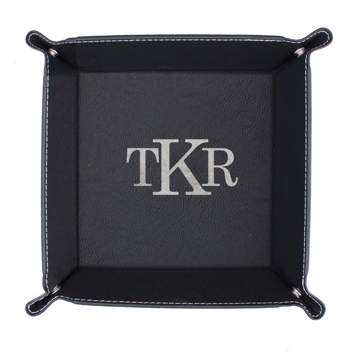 Personalized Leather Tray for Dad