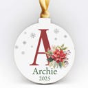 Archie Personalized Christmas Ornaments