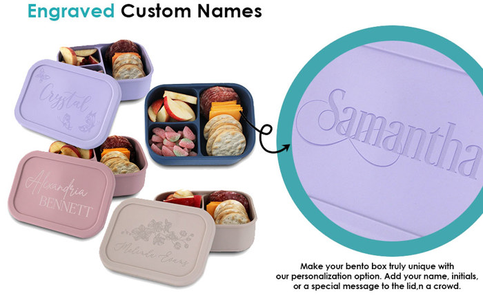 Personalized Silicone Kid's Bento Box