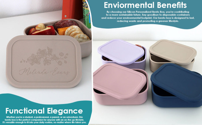Personalized Silicone Kid's Bento Box